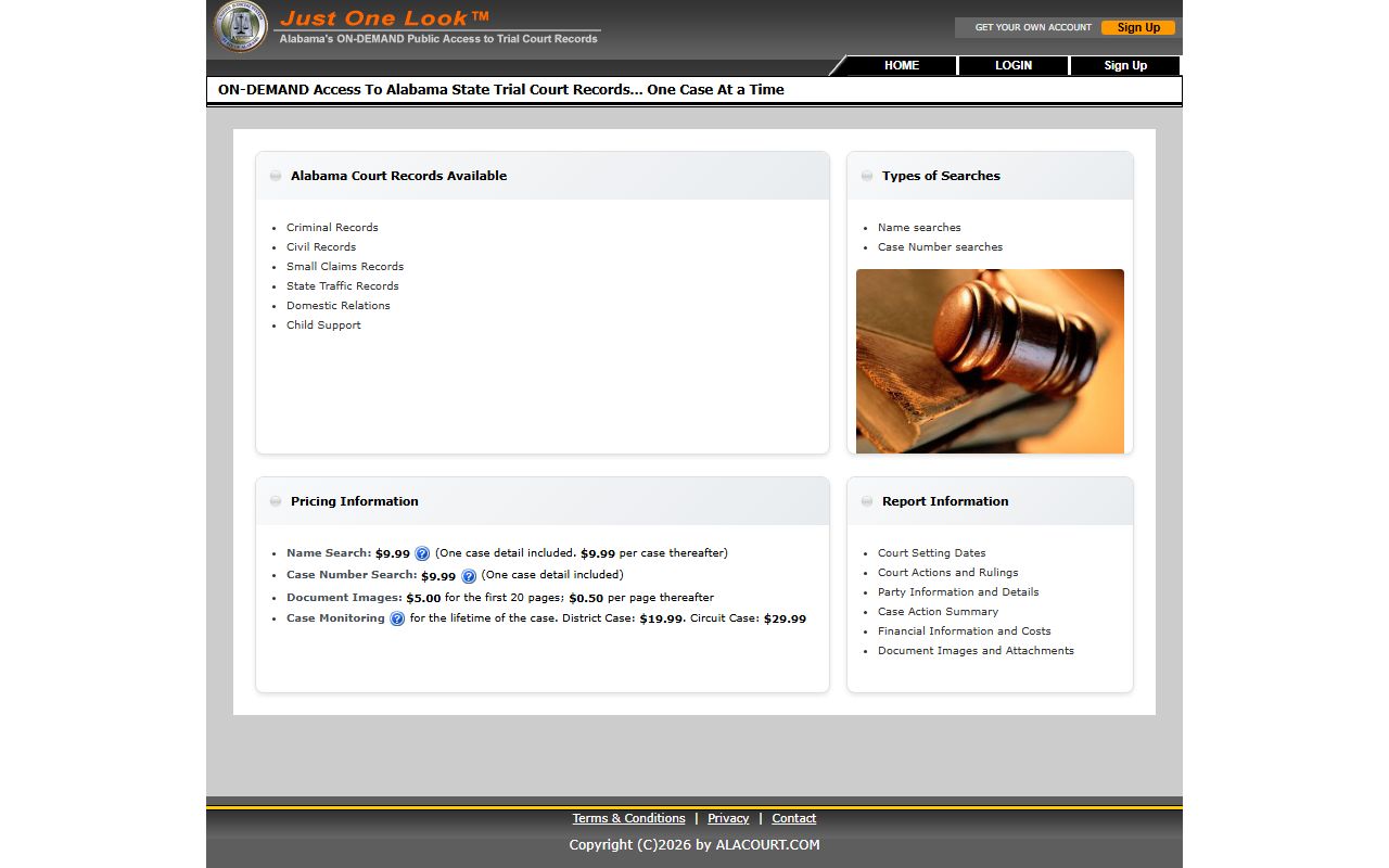 Marion County arrest records Alacourt court records search